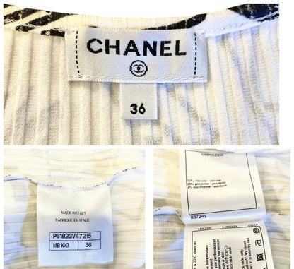 Chanel 19A Paris-New York Egypt Graffiti Tank Top Blouse FR 36