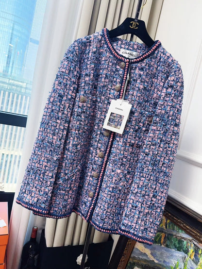 Chanel 21P blue tweed jacket
