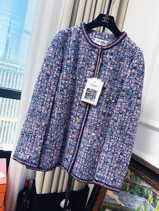 Chanel 21P blue tweed jacket