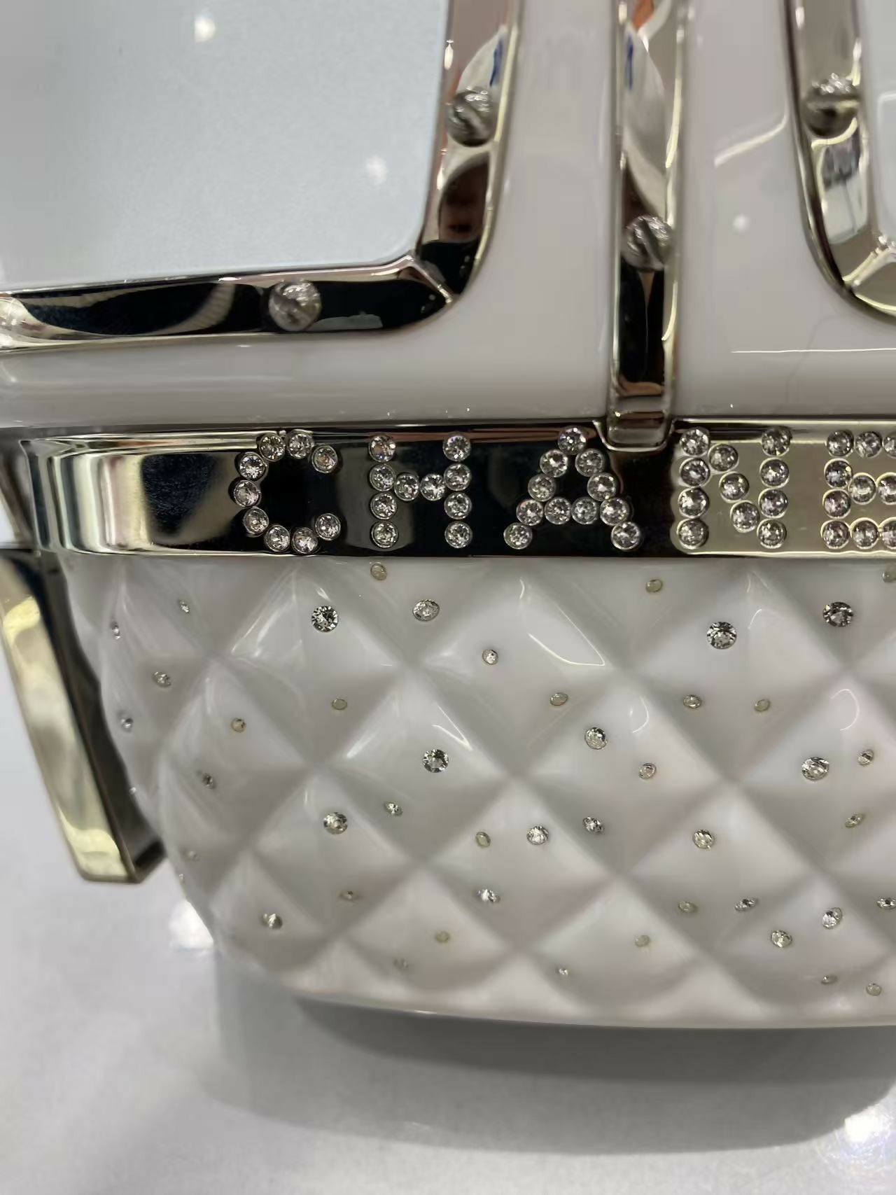 Chanel 2019 White Gondola Minaudière Evening in the Mountain Clutch Bag