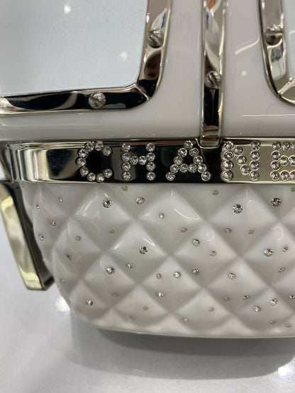 Chanel 2019 White Gondola Minaudière Evening in the Mountain Clutch Bag