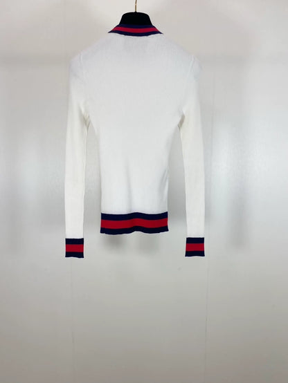 Gucci white knit top