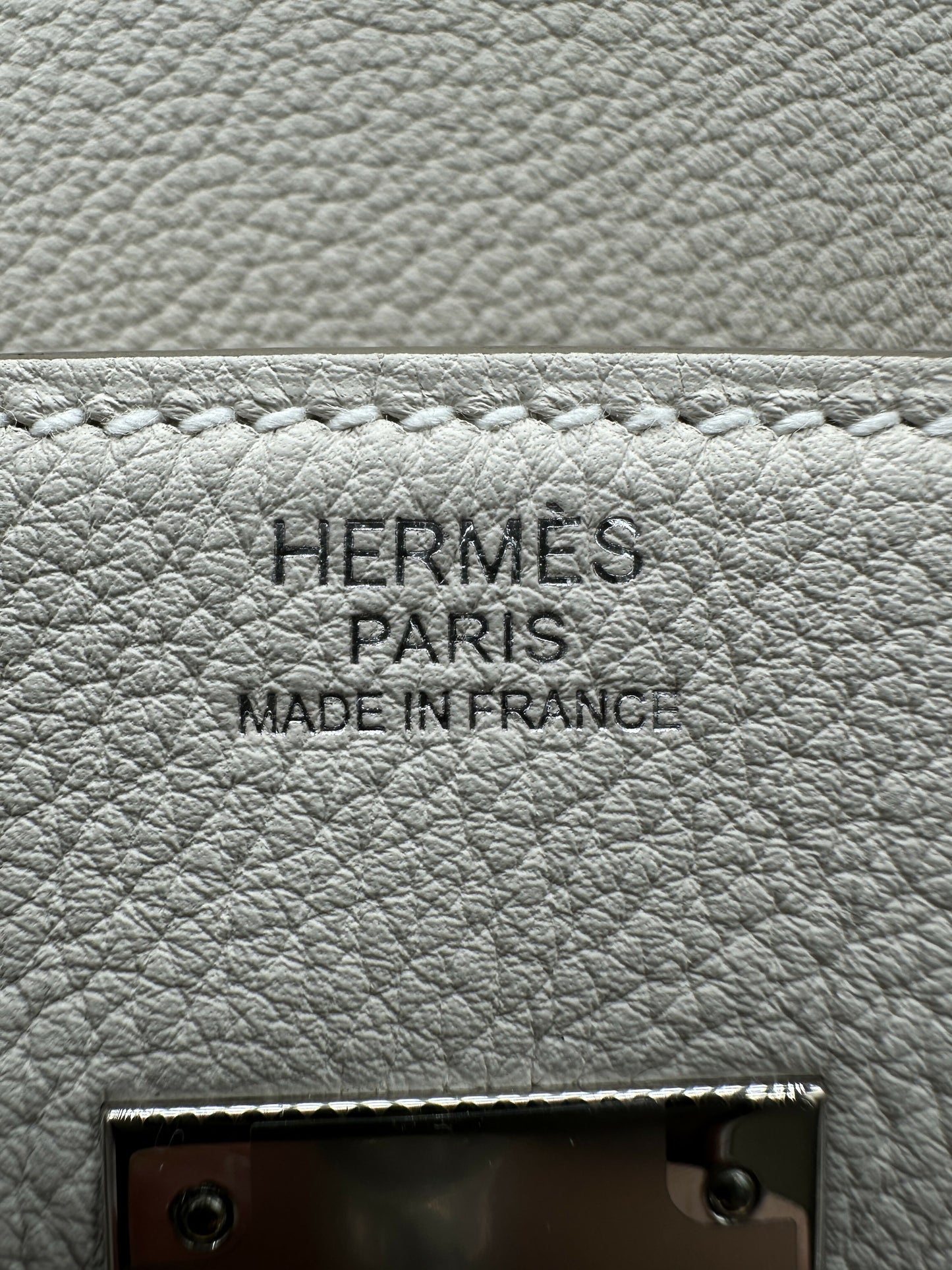 Hermès Birkin 30 Togo Craie PHW Stamp K