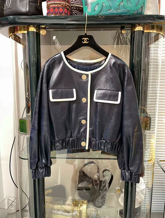Chanel 2019 black Leather Jacket