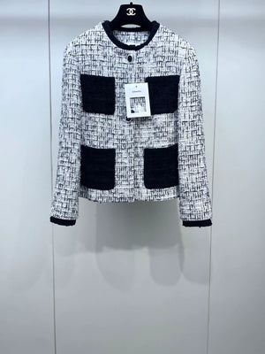Chanel 22C black & white jacket