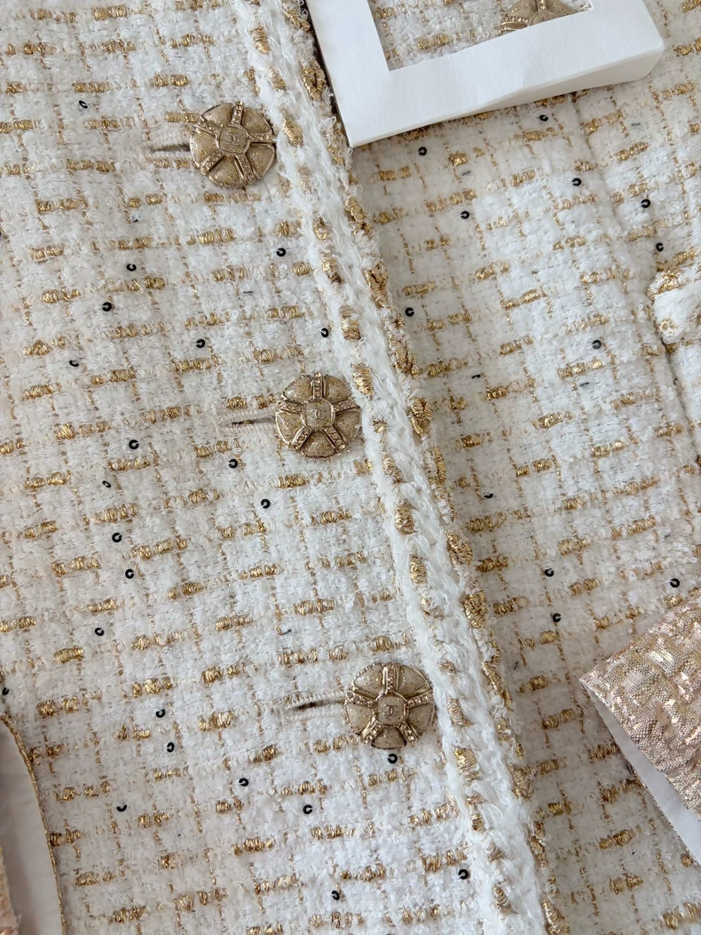 Chanel 26C Gold Vest-Style Jacket