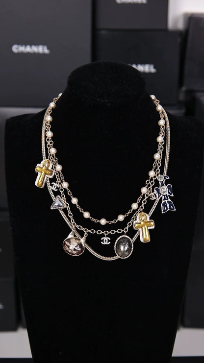 Chanel 2019 Egypt Collection Multi-layer charms Necklace