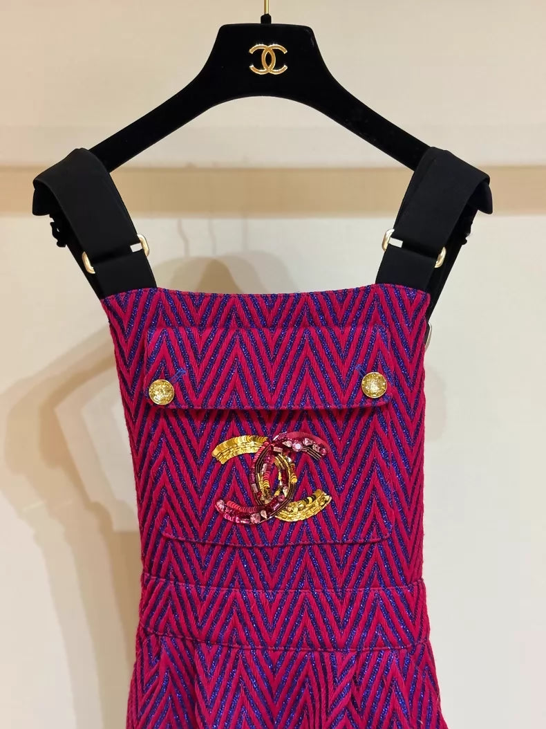 Chanel 21B Ski Collection Tweed jumpsuit
