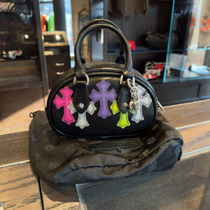 Chrome Hearts Cross Patch Bowling Bag Calfskin black / Multicolour