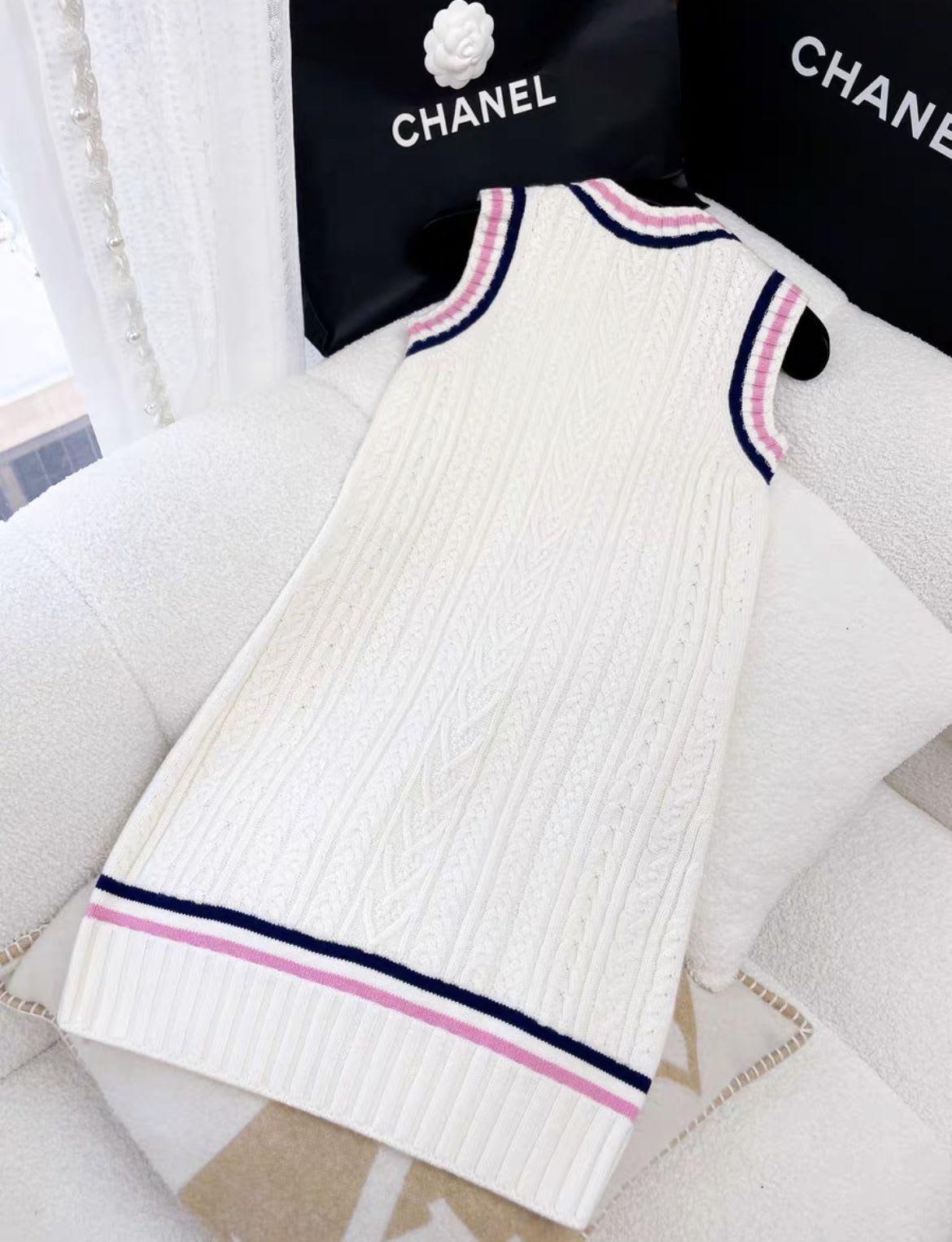 Chanel 23P RTW Tennis Knit Dress