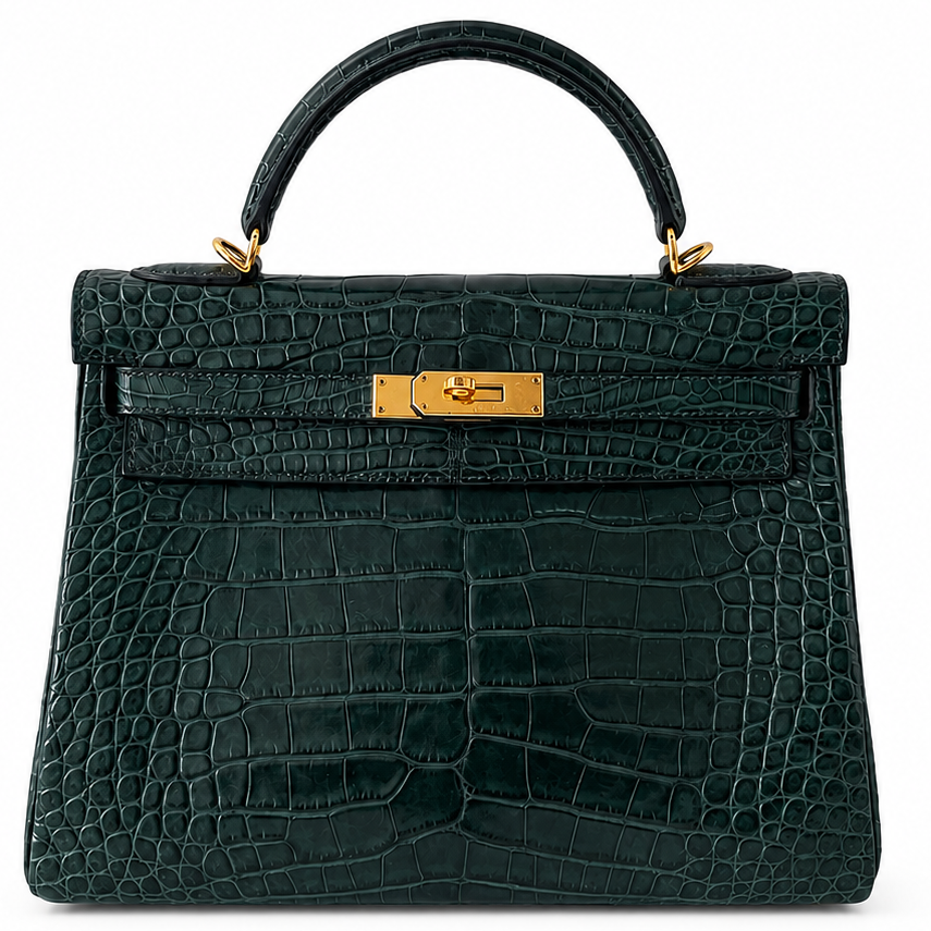 Hermès Kelly 32 Vert Anglais