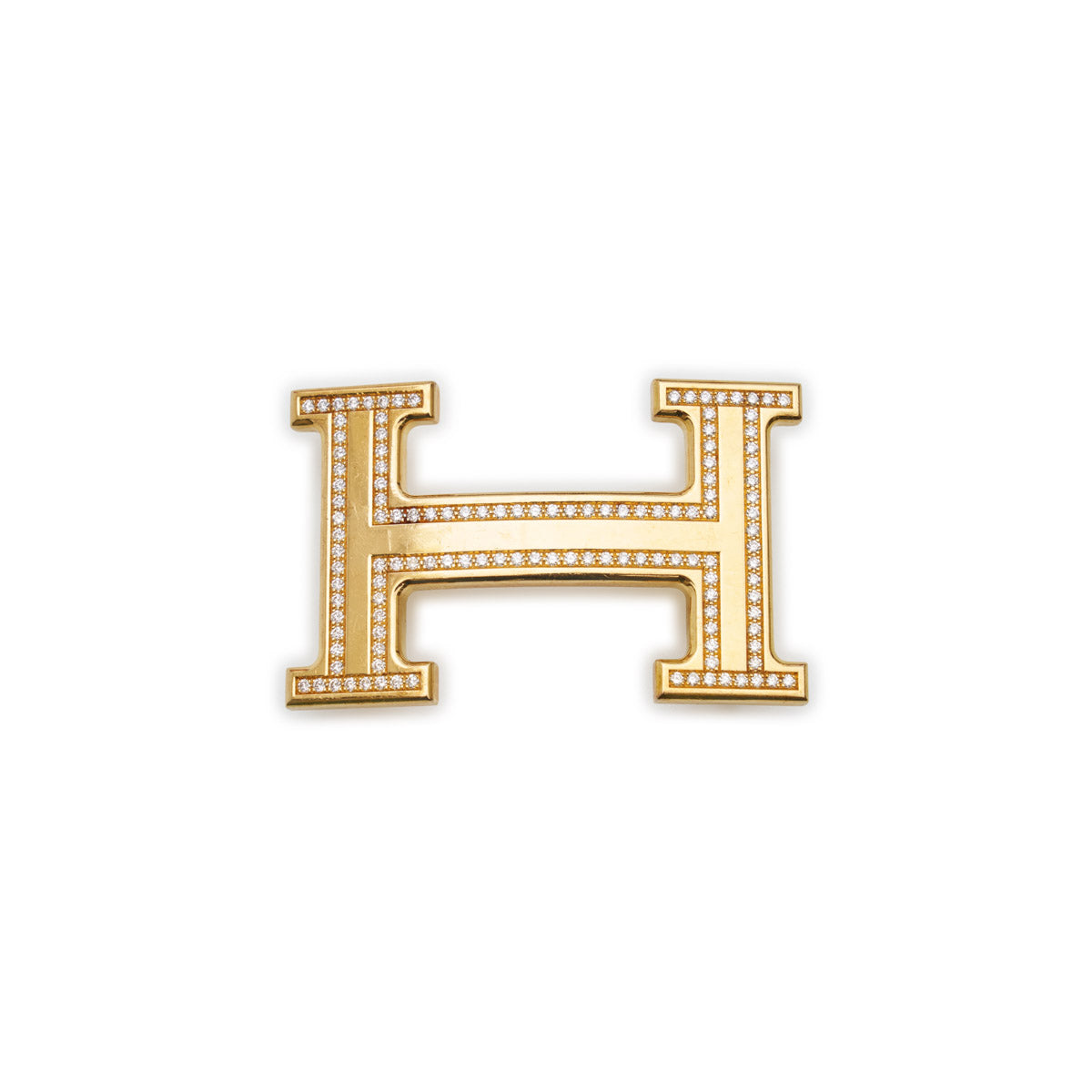 Hermès 18K Rose Gold & Diamonds Belt Buckle