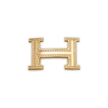 Hermès 18K Rose Gold & Diamonds Belt Buckle