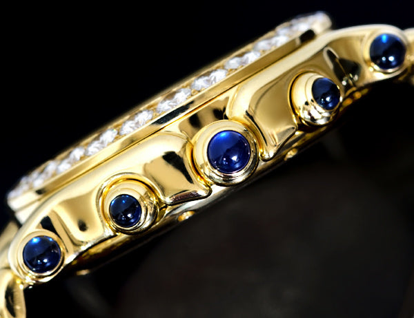 Chopard Happy Sport Diamond 18K Solid Gold Celebrity Men's Quartz Watch (Rare)
