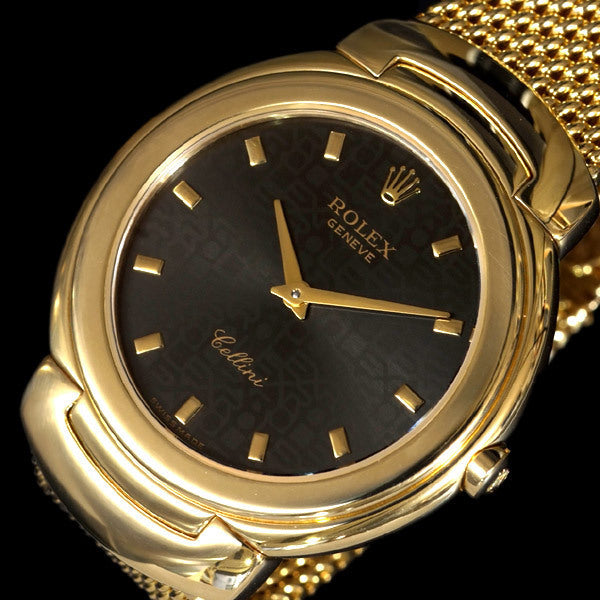 ROLEX Cellini Finest 18K Solid Gold Celebrity Men's Quartz Watch