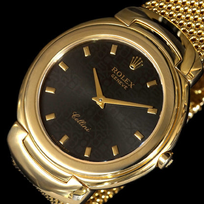 ROLEX Cellini Finest 18K Solid Gold Celebrity Men's Quartz Watch