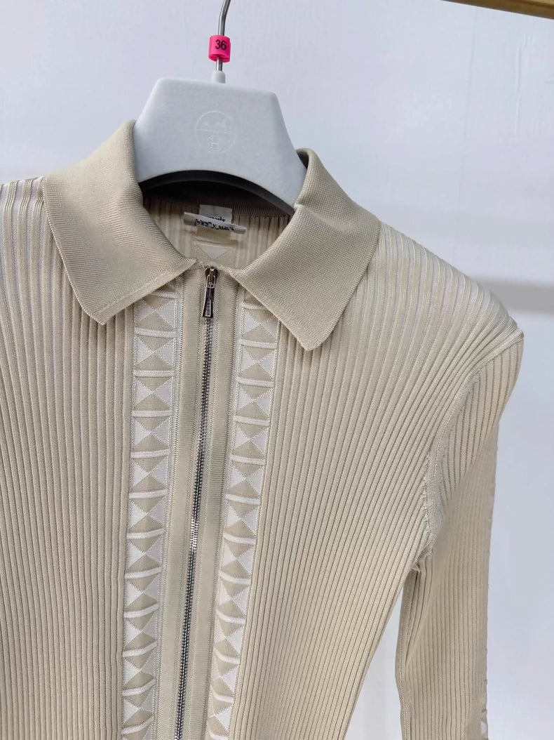 Hermes 2025 New Style Knitted Long-Sleeved Top