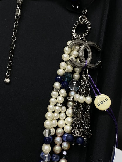 Chanel Pearl and Glass Multi-Layer Necklace