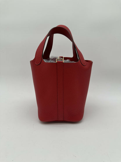 Hermès Picotin 18 Rouge Casaque GHW W 2025