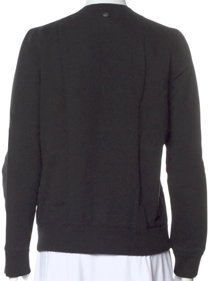 Chanel 17B Black Navy Red Gabrielle Logo Pullover Sweater FR 46