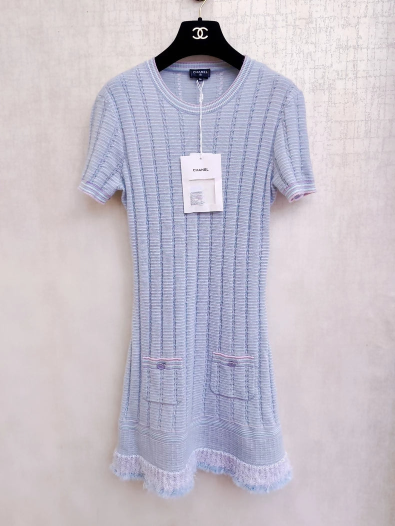 Chanel 25B blue dress