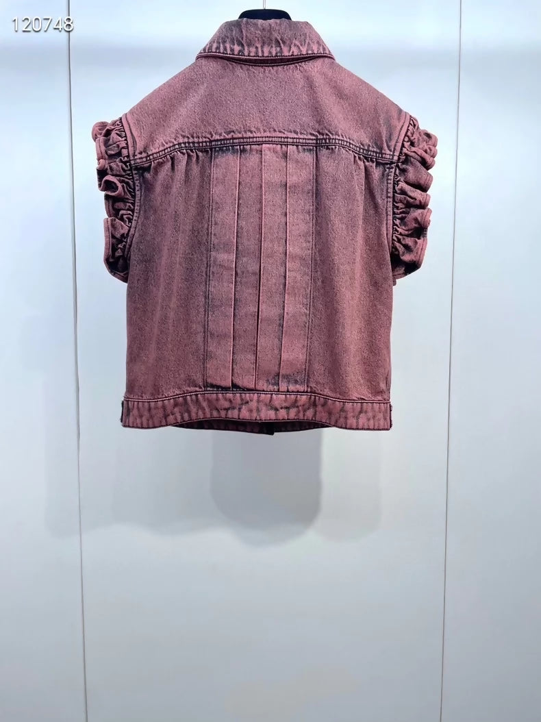 Chanel 24A denim vest