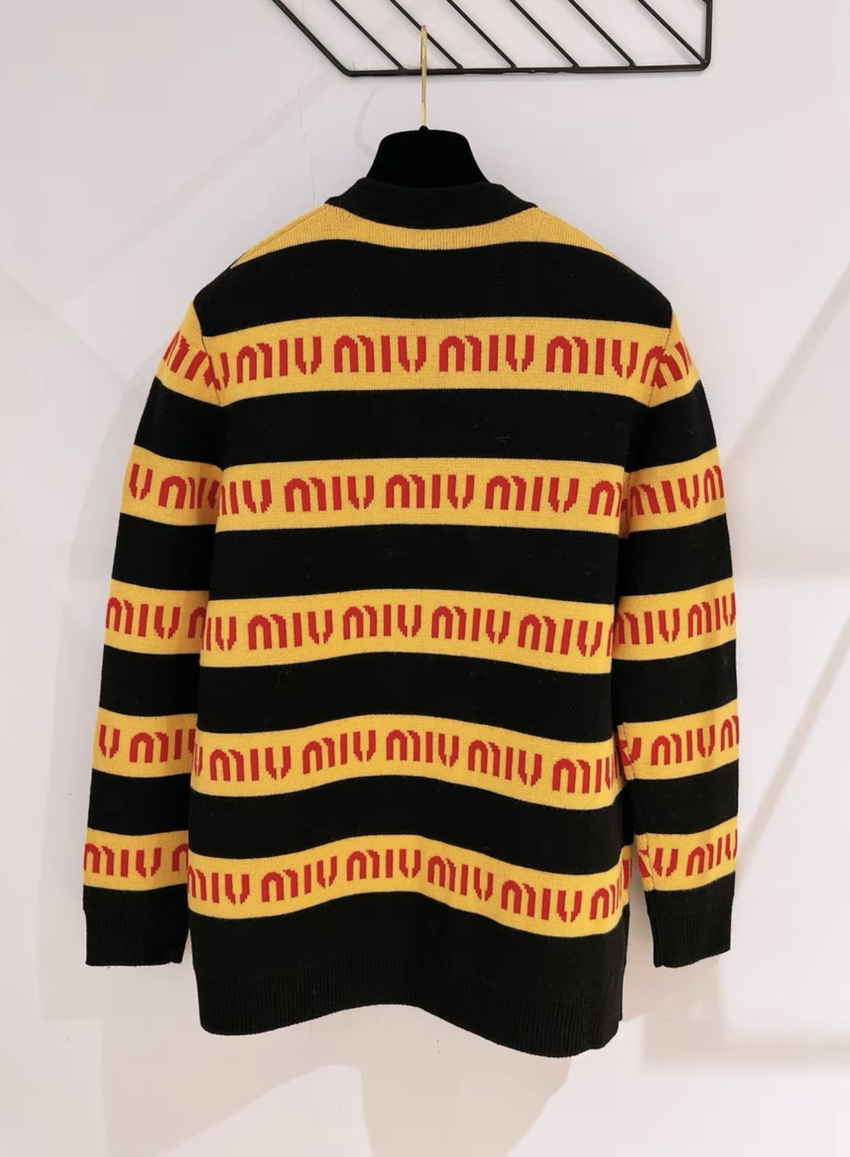 Miu Miu logo letter cardigan