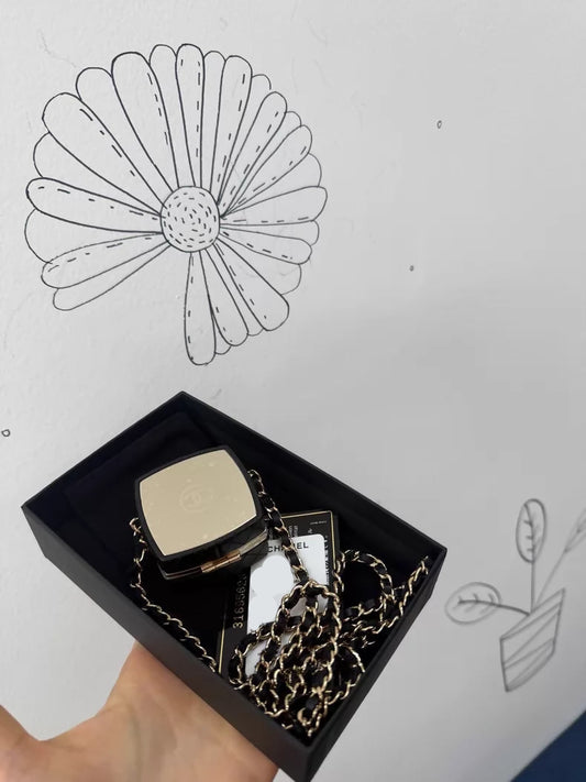 Chanel 2021 quiltet case chain clutch bag