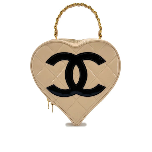Chanel Vintage Spring-Summer 1995 Barbie Collection Heart Vanity Bag