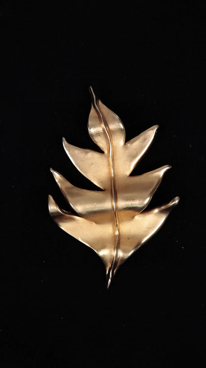 Chanel 1986 Oversized Leaf Brooch