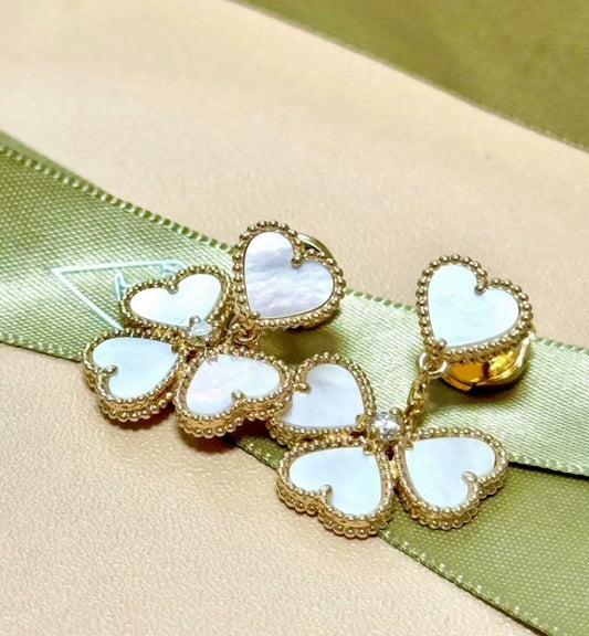 VCA Van Cleef & Arpels Sweet Alhambra four-leaf clover lucky series earrings
