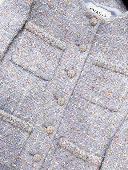 Chanel 25K purple tweed jacket