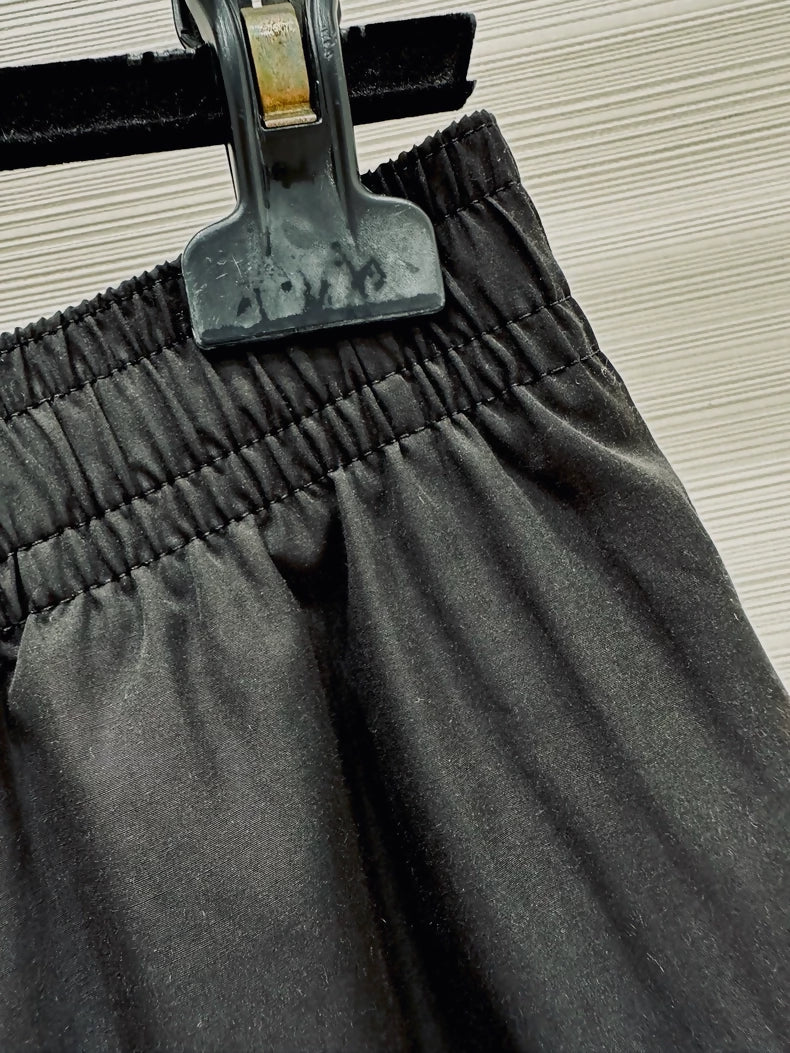Chanel 26s black CC logo shorts
