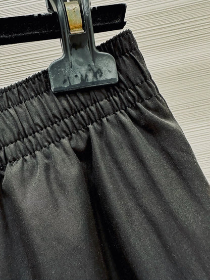 Chanel 26s black CC logo shorts