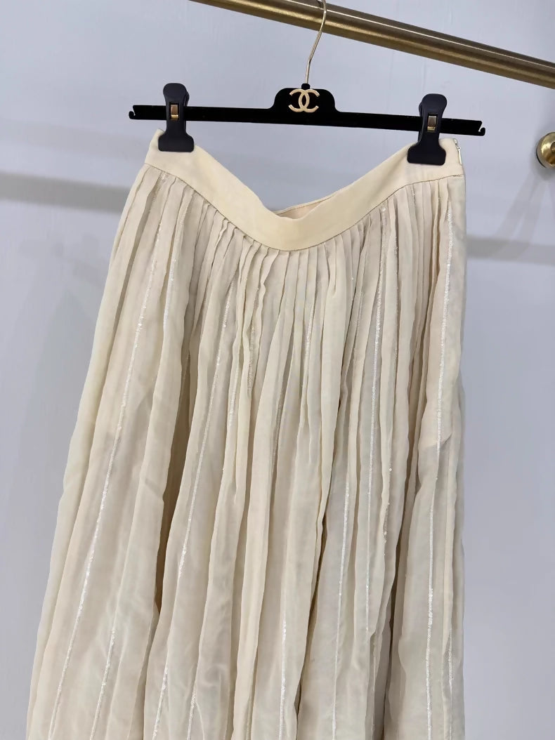 Brunello Cucinelli exquisite sequined multi-layered tulle skirt