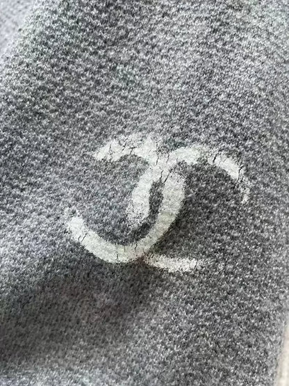 Chanel lion print cashmere sweater