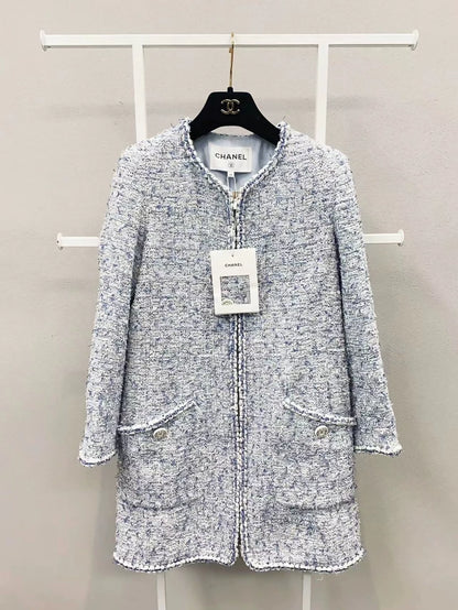 Chanel 19 Blue and White tweed Jacket