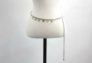 Chanel Vintage 05V Metal Silver Chain Waist Chain L98