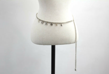 Chanel Vintage 05V Metal Silver Chain Waist Chain L98