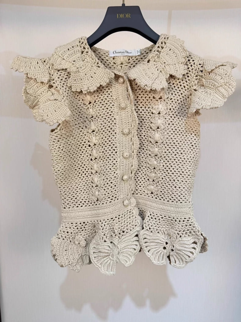 Dior 24 Crocheted top & skirt Set