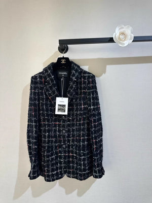 Chanel 22k black tweed black jacket