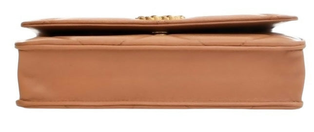 Chanel 19 Caramel Lambskin 21P Wallet On Chain WOC Mixed Metal Hardware