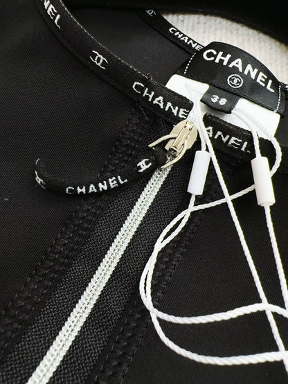 Chanel 25C black one-piece swimsuit