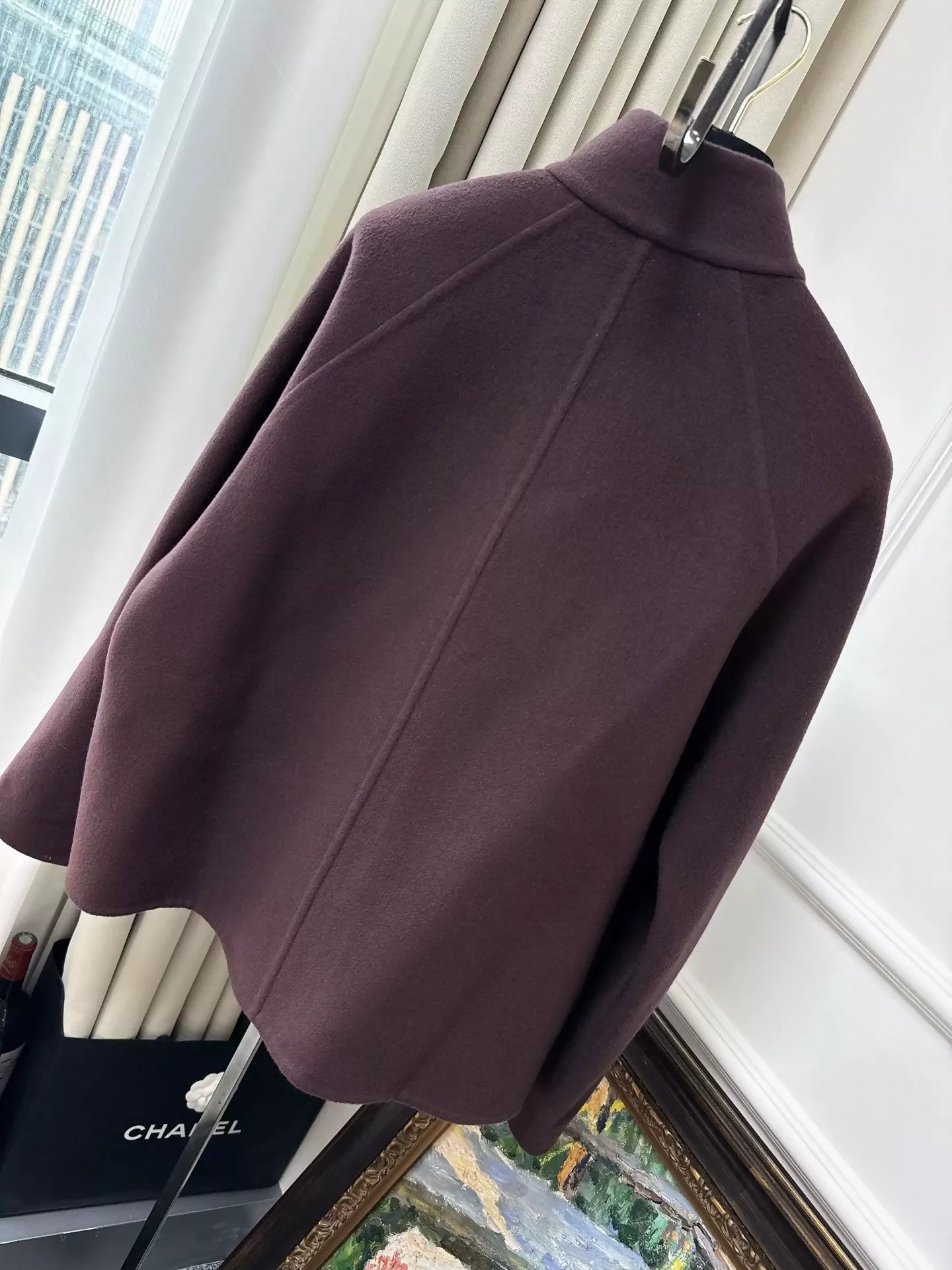 Hermes Burgundy Cashmere Jacket