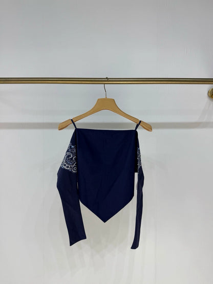 MiuMiu 25 spring and summer off-shoulder top