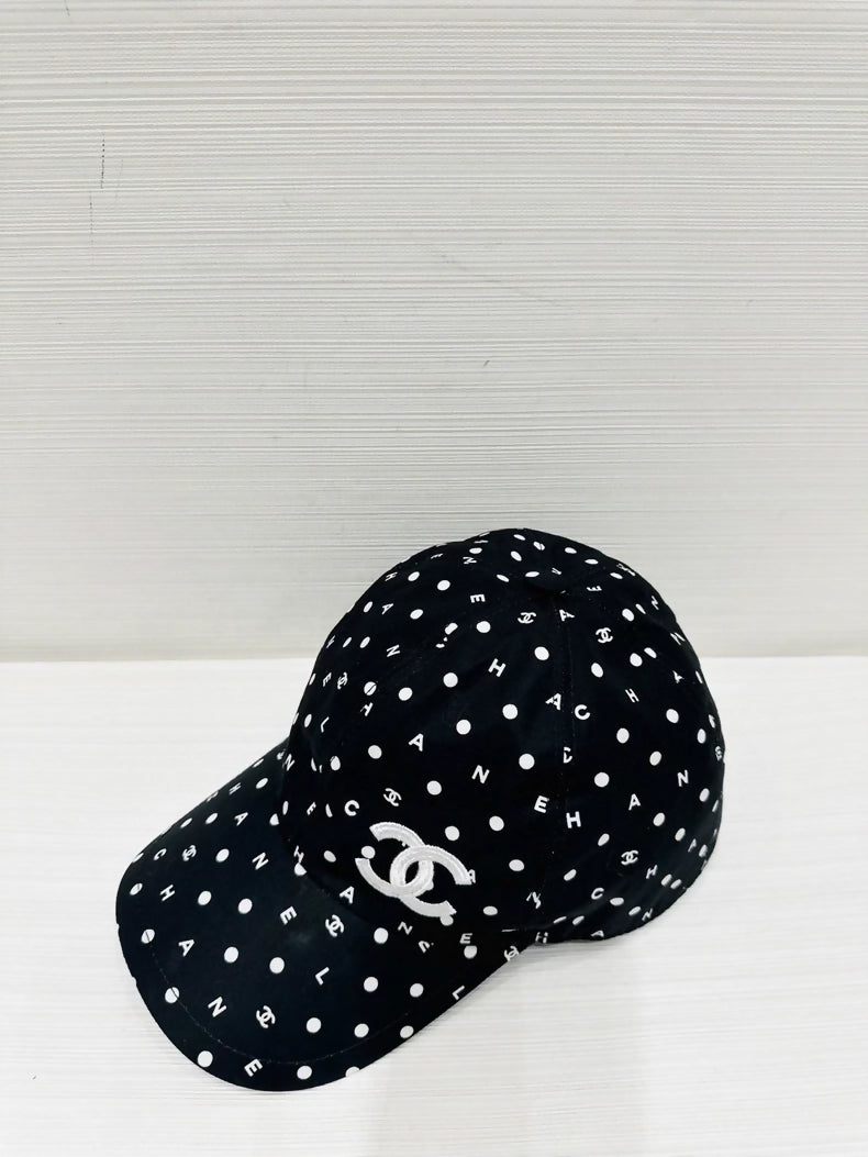 Chanel polka dot cap