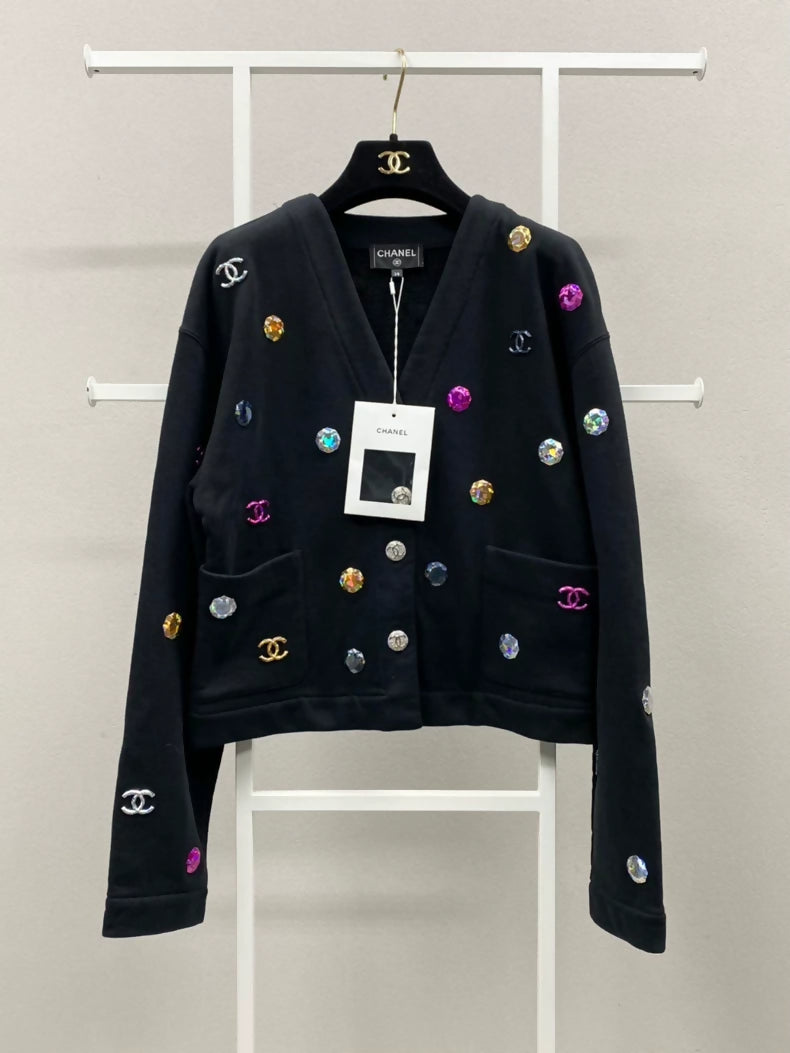 Chanel 21K black cardigan