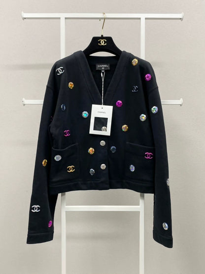 Chanel 21K black cardigan