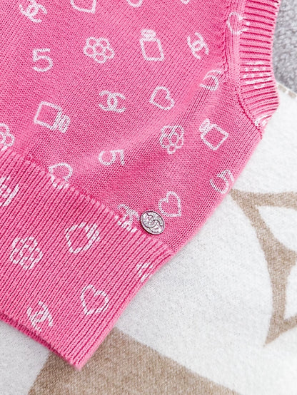 Chanel 23c pink vest top