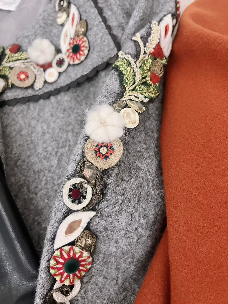 Chanel 2015 Salzburg grey green coat